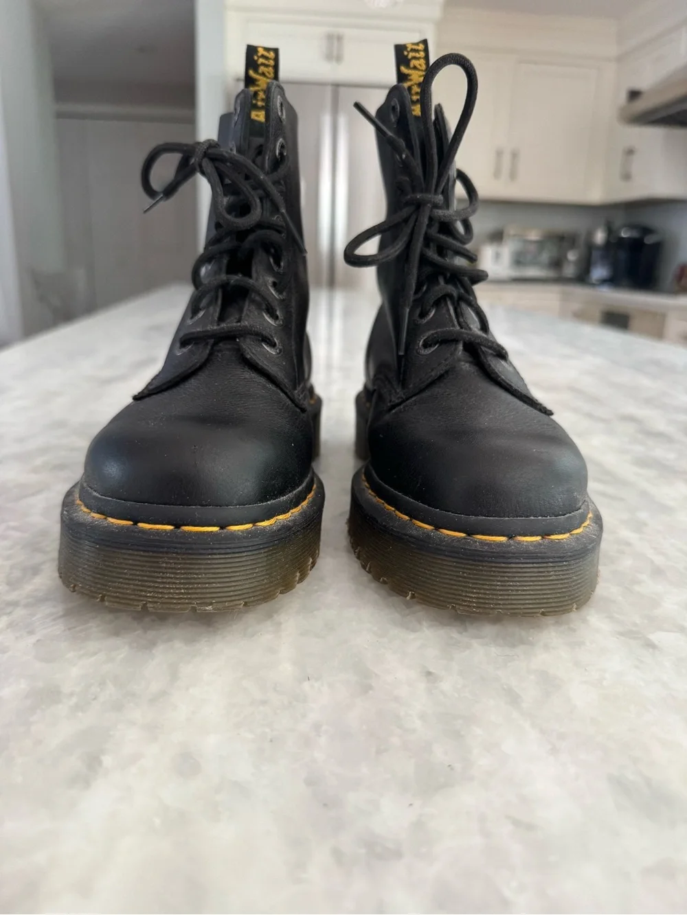 Dr. Martens Black 1460 Pascal Bex-8 Eye Platform Interior Lace-up Boots (Pascal)